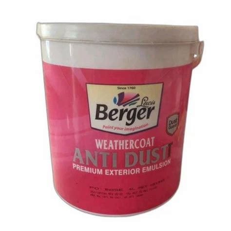 Berger Weathercoat Anti Dust Paint L At Rs Bucket In Lucknow