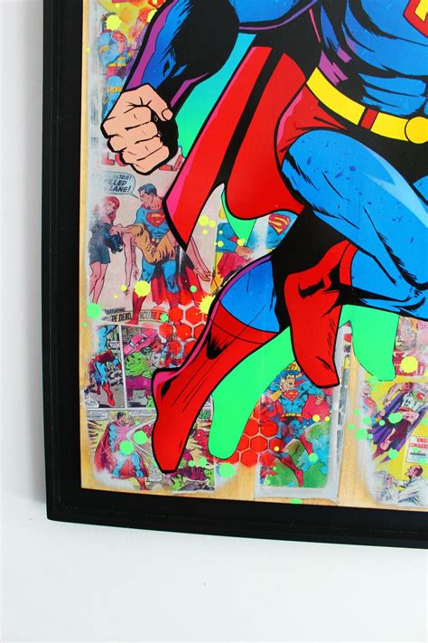 Superman By Maxime Andriot Painting Acrylic Graffiti On