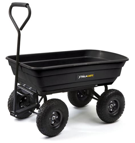 Gorilla Carts Gor200b Poly Garden Dump Cart With Steel Frame And 10