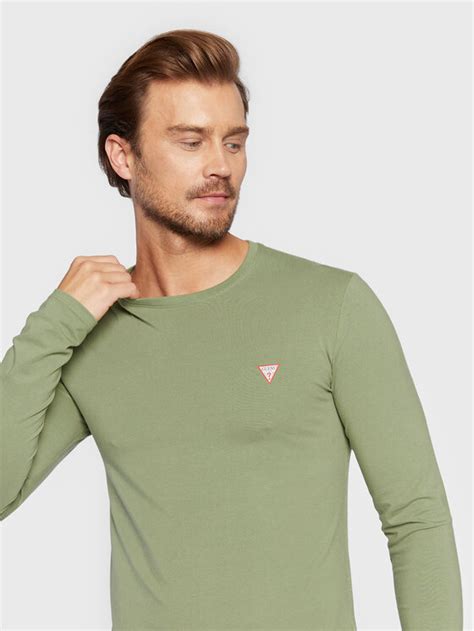 Guess Longsleeve M Yi J Zielony Slim Fit Modivo Pl