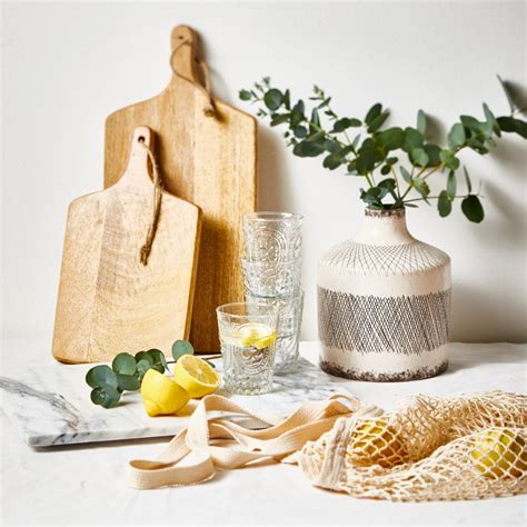 Set Of Two Mango Wood Cutting Boards Natural Collection Select