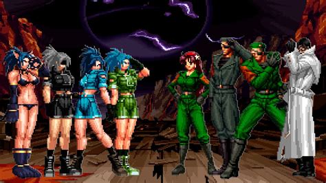 KOF Mugen Leona Heidern Team Vs Heidern Team YouTube