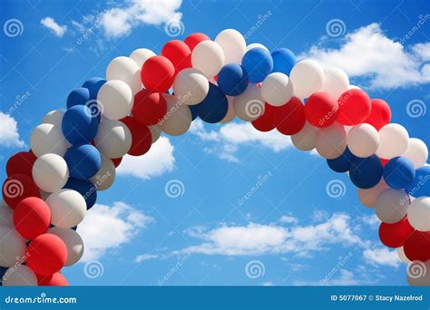 Balloon Arch Stock Image Image Of Light Arch Natural 5077067