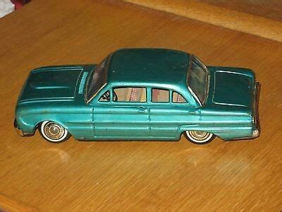 Vintage Bandai Ford Falcon Tin Friction Car Made In Japan