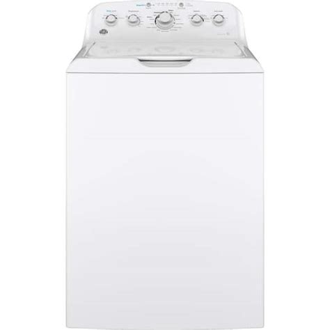 Ge 45 Cu Ft High Efficiency White Top Load Washer With Agitator Gtw465asnww The Home Depot