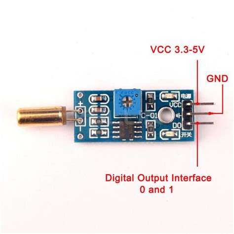 Weight 5g 1 Channel SW 520D Tilt Arduino Sensor Module With Fixed Bolt Hole