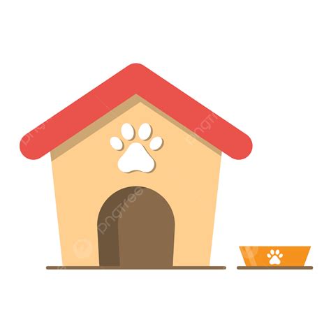 Ilustração Vetorial De Casinha De Cachorro Png Cão Bicho De