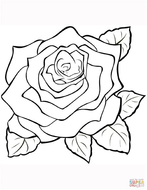 Dibujo De Rosa Para Colorear Dibujos Para Colorear Imprimir Gratis