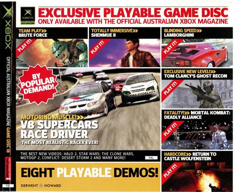 Official Australian Xbox Magazine Game Disc 18 Prices Pal Xbox