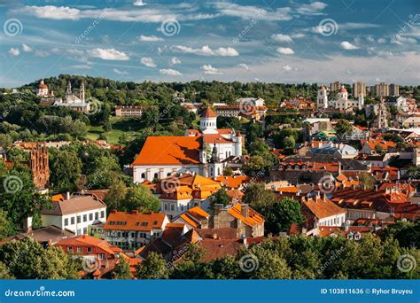 Vilnius Litauen Kirche Von St Anne Kirche Der Besteigung Kirche Des