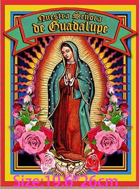 Our Lady Of Guadalupe Virgin Mary Fabric Transfer Iron On Art Print Dtf Print Screen Print