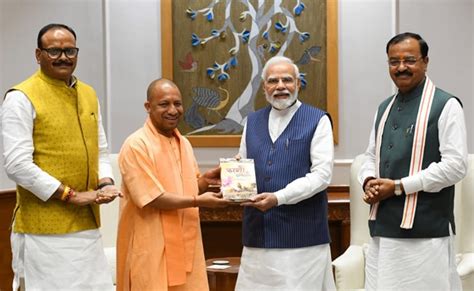 Yogi Adityanath 2 Deputies Meet Pm Together For 1st Time After Up Polls