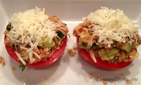 Herb Stuffed Baked Tomatoes Lemony Thyme