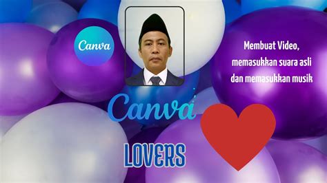 Tutorial CANVA Cara Membuat Video Memasukkan Suara Asli Dan Memasukkan