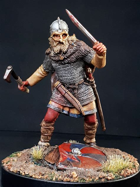 75mm Viking Warrior Miniatures Models Paints And Hobby Tools