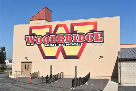 IRVINE, CALIFORNIA - 9 APR 2023: Woodbridge High School Logo Painted on ...