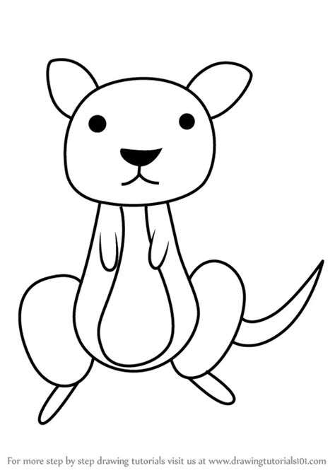 How to Draw a Kangaroo for Kids (Animals for Kids) Step by Step ...