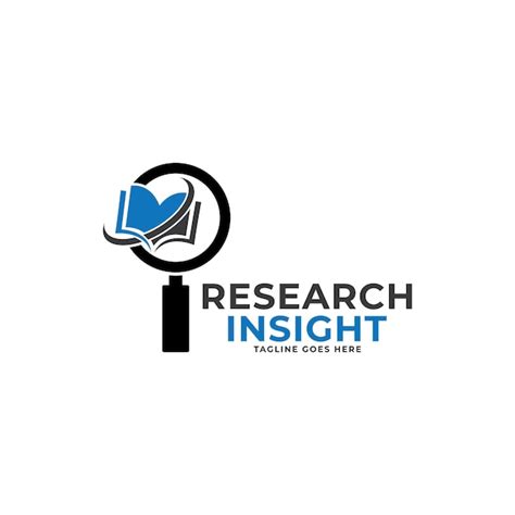 Premium Vector Research Insight Logo Icon Vector Template