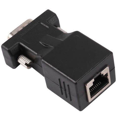 1x Vga Extender Male To Lan Cat5 Cat6 Rj45 Cable Adapter K6y4 5442 Ebay