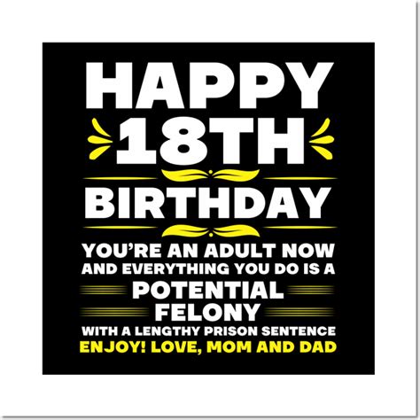 Legally Adult 18 Birthday Happy 18th Birthday 18th Posters And Art Prints Teepublic