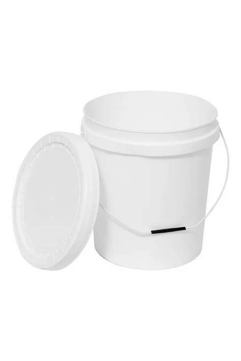 White Ppcp Kg Plain Paint Bucket Capacity Gm At Piece