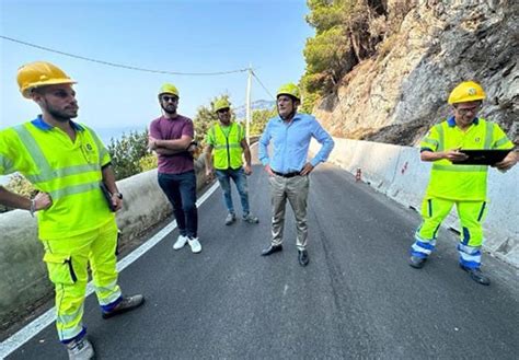 Statale Amalfitana Continuano I Lavori Di Ripristino Presente Anche