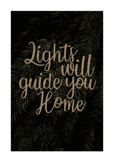 Lights Will Guide You Home Poster Posterland