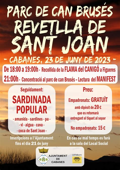 REVETLLA DE SANT JOAN Web Oficial De L Ajuntament De Cabanes