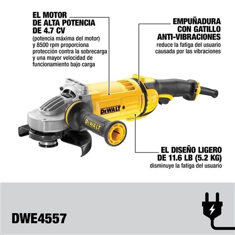 Pulidora Industrial 7” 2400w Dewalt Dwe4557 B3