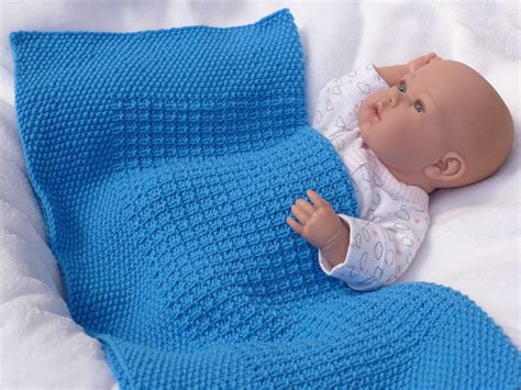 Zeitlose Babydecke Aus Merinowolle Strickmuster Aus Babydecke