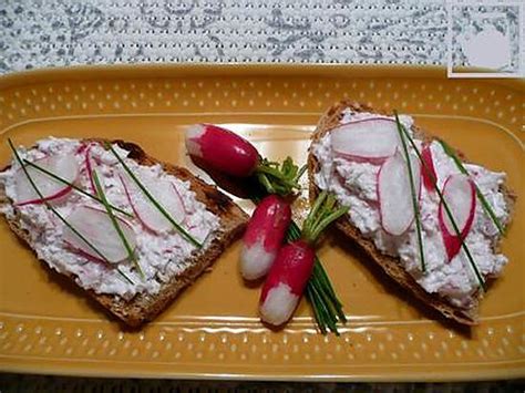 Recette De Tartines Au Petit Billy Et R P De Radis Roses