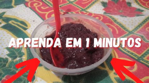 como fazer açaí caseiro na tigela apenas 2 ingredientes segredo