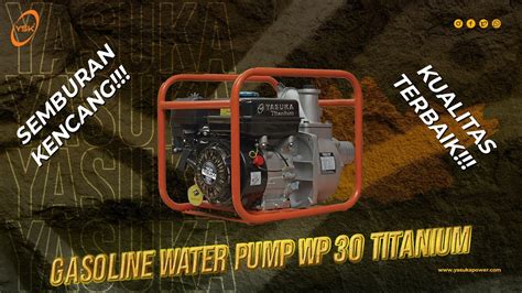 Wp Titanium Gasoline Water Pump Mesin Pompa Air Irigasi