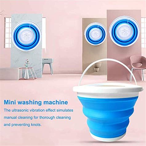 Settlede Ultrasonic Turbine Washing Machine Portable Mini Turbo