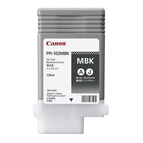 Canon PFI 102 Matte Black Ink