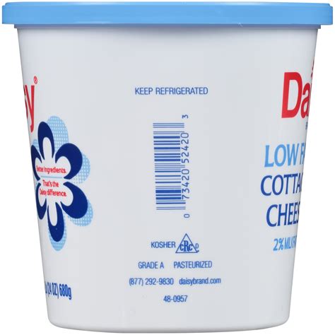 Daisy Pure Natural Milkfat Small Curd Low Fat Cottage Cheese Oz