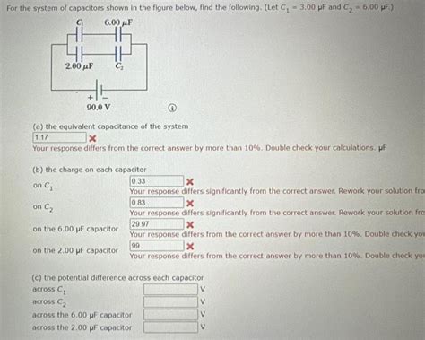 Solved Le System Of Capacitors Shown In The Figure Below Chegg