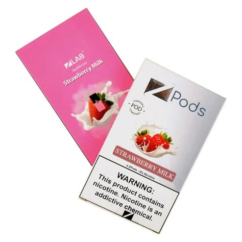 Ziip Strawberry Milk 4 Pods Ziip Pods In Stock Compatible Juul Low