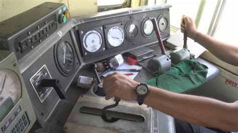 Irfca Inside Alco Wdm3a Spectacular Diesel Loco Cab Ride At 115kmph