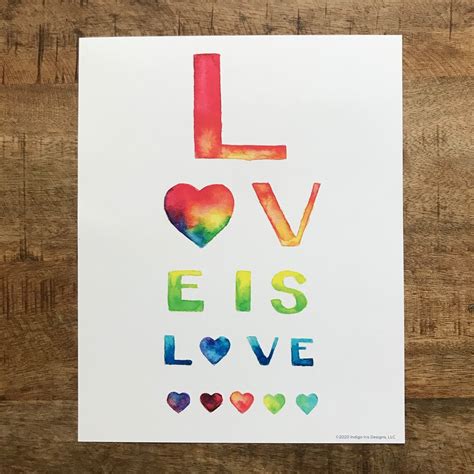 Set Of 2 Love Prints Etsy