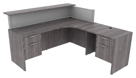 Silver Birch Modern Reception Desk Pl Laminate By Performance Furnishings