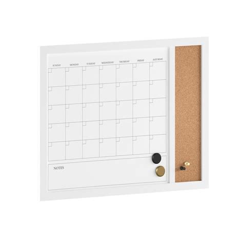 Martha Stewart Dry Erase Magnetic Monthly Calendar/Cork Board ...