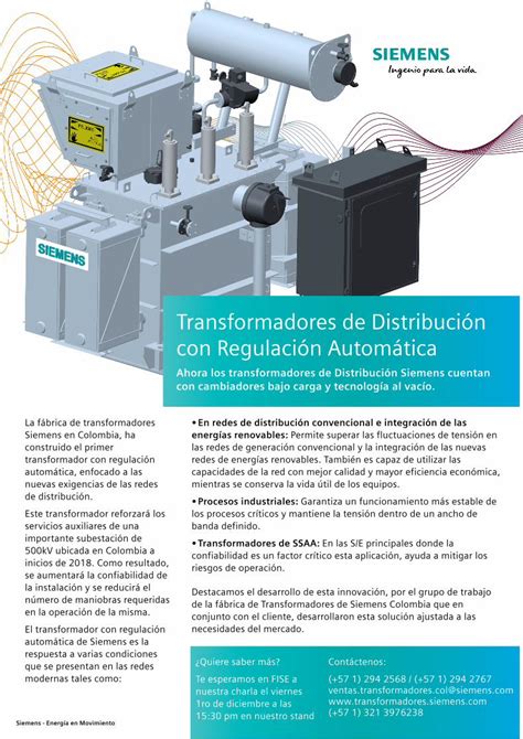 PDF Transformadores de Distribución con Regulación Ahora los