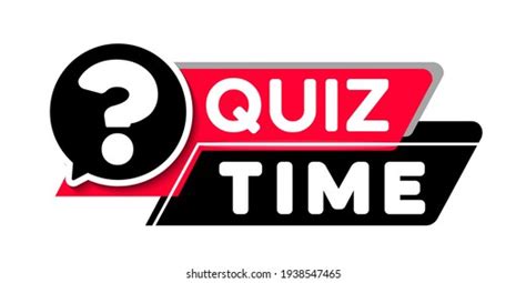 Quiz Time Question Mark Banner Design Stock Vector Royalty Free