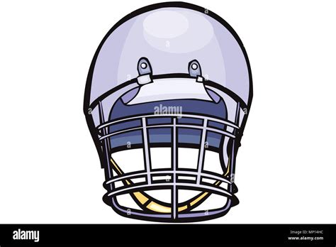 Illustrated Image Of A Metel Helmet Stock Photo Alamy