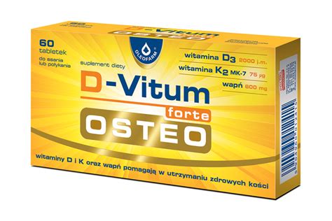 D Vitum Forte Osteo Tabletek Wap Witaminy D I K