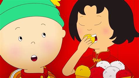 Caillou Learns About Chinese New Year Caillou Cartoon YouTube