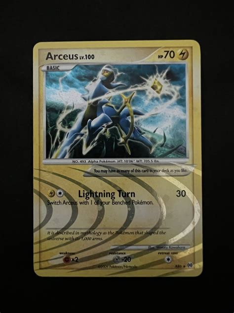 Mavin Arceus Holo Ar Rare Platinum Arceus Shiny Pokemon Card Lp