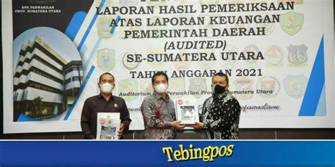 Pemkab Tapsel Raih Delapan Kali Berturut Turut Wtp Dari Bpk Ri