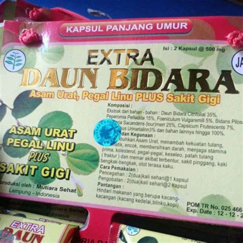 Herbal Kapsul Extra Daun Bidara Tradisional Lazada Indonesia